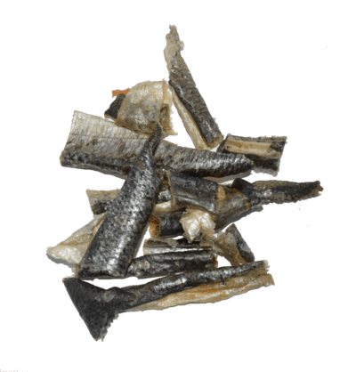 Zalm huidsnippers 100gr